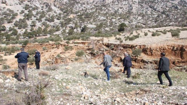 Karaman’da Heyelan