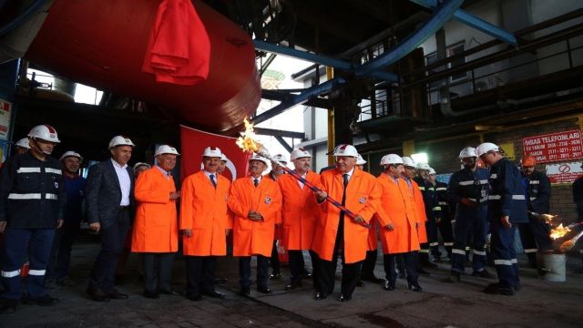 KARDEMİR'de Yenilenen Yüksek Fırın Devreye Alındı