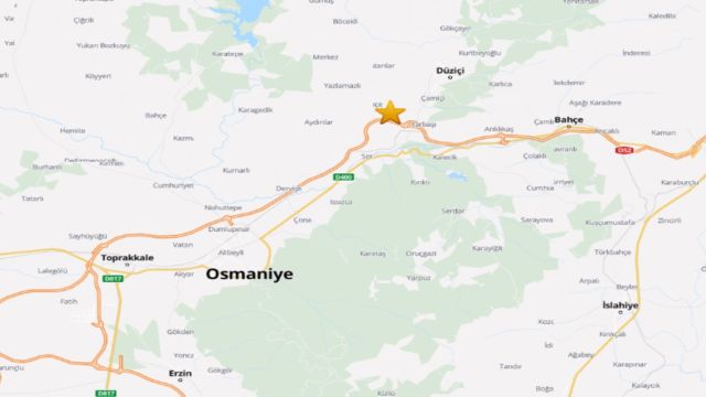 Osmaniye'de 4.6 Büyüklüğünde Deprem Meydana Geldi