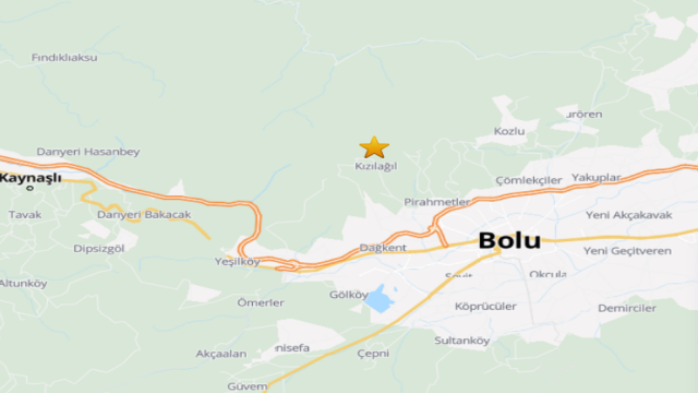 Bolu'da 4.8 Büyüklüğünde Deprem!