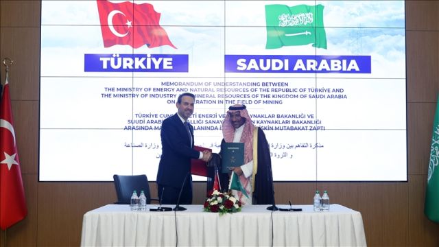 Suudi Arabistan ile Madencilik İş Birliği Anlaşması İmzalandı