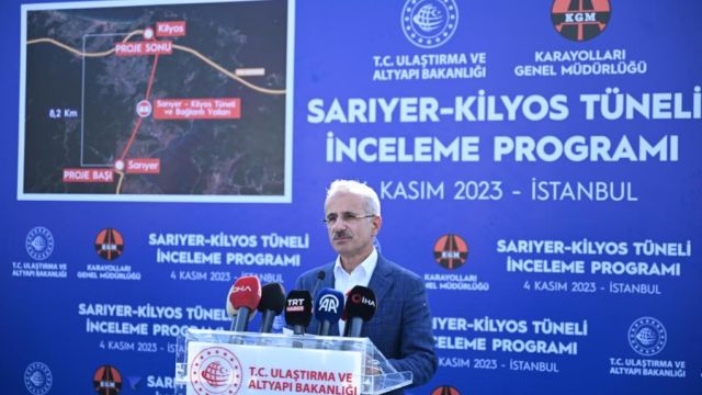Sarıyer–Kilyos Tüneli Yapım Çalışmaları Devam Ediyor