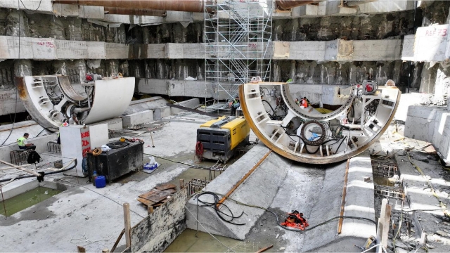 Körfezray Metro Projesi'nde 2 Tünel Açma Makinesinin Daha Montajı Başladı