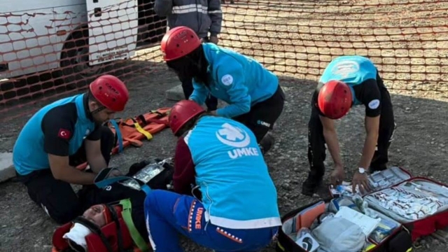 Tavşanlı'da Maden Kazası Tatbikatı