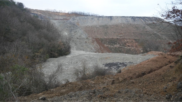 Bursa'nın Kirazlıyayla İlçesinde Maden Atık Alanı Çöktü