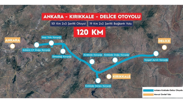 Ankara-Kırıkkale-Delice Otoyolu’ndaki Tünel Çalışmaları Hız Kesmeden Sürüyor