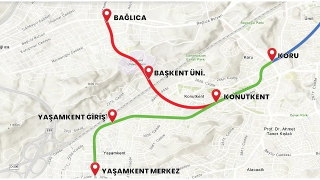 Ankara’da Koru–Yaşamkent ve Koru–Bağlıca Metro Hattında İhale Süreci Başlıyor
