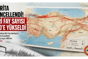 Türkiye'nin Diri Fay Haritası güncellendi